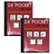 Better Office Products Presentation Book W/Clear Frt Pocket, 24 Pockets, Black, 85in x 11in Clear pkts, Art Portfolio, 2PK 32024 - alternate 1